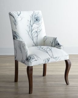 Black & White Feather Host Chair