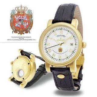Kronsegler Dresden Green Men's Watch Diamond Automatic 10Mic golden   silver: Watches