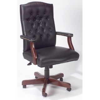 Boss Office Products Traditional High Back Italian Leather Office Chair B915 