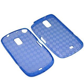 BW TPU Sleeve Crystal Gel Cover Skin Case for MetroPCS Samsung Galaxy S Lightray 4G R940 Blue Checker: Cell Phones & Accessories