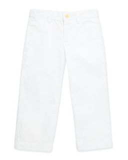 Suffield Crinkled Cotton Pants, White, Boys 4 7   Ralph Lauren Childrenswear