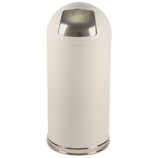 Witt 15 Gallon Metal Series Dome Top Trash Can 15DT Finish: Almond