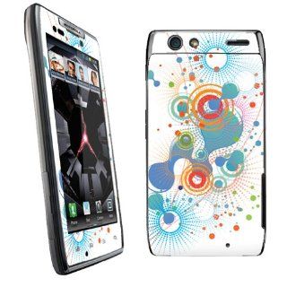 Motorola Droid Razr XT912 Vinyl Decal Protection Skin White Abstract: Cell Phones & Accessories