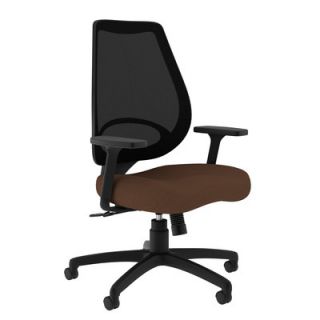 Compel Office Furniture Moda Mesh Task Chair with Arms CTM3130BAB chalk Seat 