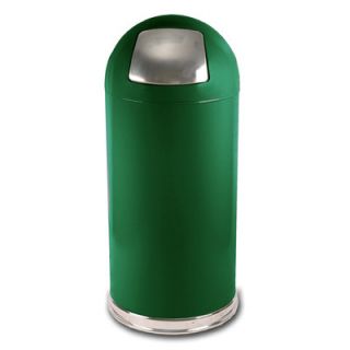 Witt 15 Gallon Metal Series Dome Top Trash Can 15DT Finish: Spruce Green