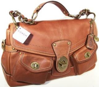 COACH HANDBAGS, COACH LEGACY LEATHER LEIGH LARGE SATCHEL # 11128 (Whiskey): Clothing