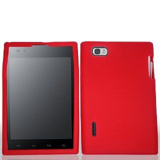 Red Soft Silicone Gel Skin Cover Case for LG Intuition VS950 Optimus Vu P895 Cell Phones & Accessories
