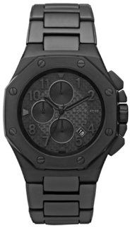 Michael Kors Men's Black Ion Plated Stainless Steel Knox Chronograph Quartz Black Dial MK8198: Michael Kors: Watches