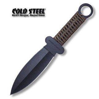 Cold Steel Shanghai Shadow Full Tang Fighting Knife w/ Cordura Sheath : Fixed Blade Camping Knives : Sports & Outdoors