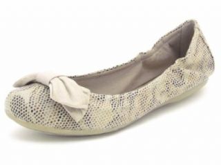 Bare Traps Lucy Flats Women's Shoes Stone Canvas 8 M: Ballet Flats: Shoes