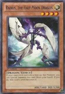 Yu Gi Oh!   Radius, the Half Moon Dragon (LTGY EN014)   Lord of the Tachyon Galaxy   1st Edition   Common: Toys & Games