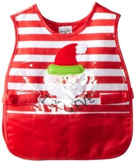 Mud Pie Unisex Baby Infant Santa Craft Smock, Multi Colored, One Size: Clothing