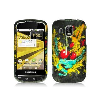 Black Yellow Sword Wings Hard Cover Case for Samsung Transform Ultra SPH M930: Cell Phones & Accessories