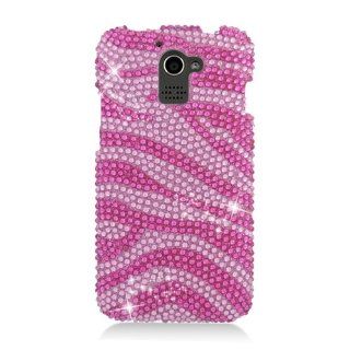 Eagle Cell PDHWM931S302 RingBling Brilliant Diamond Case for Huawei Premia M931   Retail Packaging   Hot Pink Zebra: Cell Phones & Accessories