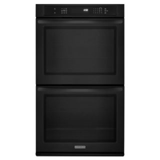 KitchenAid Architect II Self Cleaning Convection Double Electric Wall Oven (Black) (Common: 27 in; Actual 27 in)