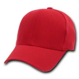Decky Fit All Flex Flexible Headband Baseball Cap (Red, Small/Medium) at  Mens Clothing store:
