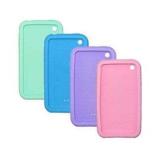 4 Pack of Soft Silicone Gel Skin Cover Cases for Apple iPhone 3G 8GB 16GB / 3G S 16GB 32GB (Pink / Lavender / Light Blue / Mint) Cell Phones & Accessories