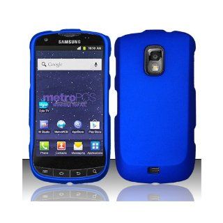 Blue Hard Cover Case for Samsung Galaxy S Lightray 4G SCH R940: Cell Phones & Accessories
