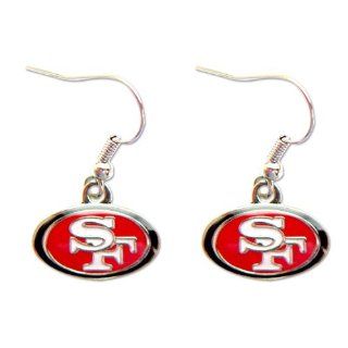 San Francisco 49ERS Dangle Logo Earring Set Charm Gift NFL : Sports Fan Earrings : Sports & Outdoors
