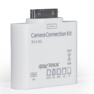 SHARKK 5 in 1 Card Reader Connects Cameras, USB, & Memory Cards To iPad and iPad2 and The New iPad 3rd Generation (ONLY WORKS WITH PICTURE FILES): Computers & Accessories