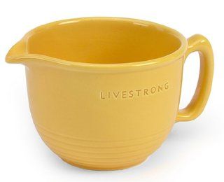 LIVESTRONG by Chantal 3 Cup Small Ring Pouring Bowl, Glossy Golden Yellow: Serving Bowls: Kitchen & Dining
