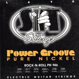 SIT Power Groove Pure Nickel Rock N Roll PN 946 Electric Guitar Strings: Musical Instruments