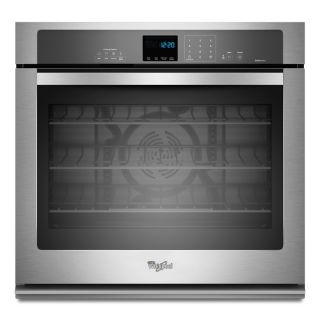 Whirlpool Gold Self Cleaning with Steam Convection Single Electric Wall Oven (Stainless Steel) (Common: 27 in; Actual 27 in)
