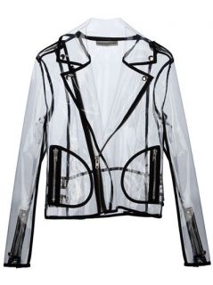 Wanda Nylon Short Zip up Rain Jacket