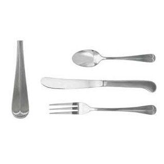 Update International CH 954H Chelsea Series Chrome Plated Dinner Fork with 4 Tines, 7 3/4 Inch, Satin (Case of 12): Kitchen & Dining