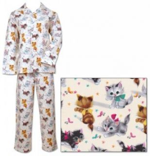 The Cat's Pajamas Vintage Kittens Women's Cotton Pajama at  Womens Clothing store: Pajama Sets
