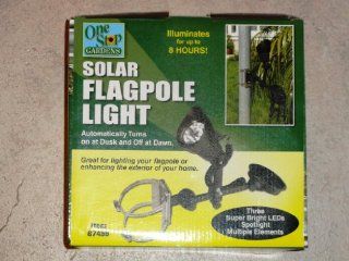 Solar Flagpole LED Light Adjustable at Any Angle: Home Improvement
