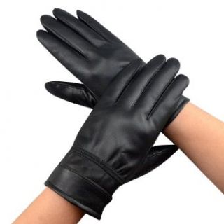 Amybria Black Sheepkin Genuine Leather Gloves Linted Wool for Men in Winter M at  Mens Clothing store: Cold Weather Gloves
