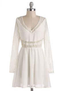 White Winged Love Dress  Mod Retro Vintage Dresses