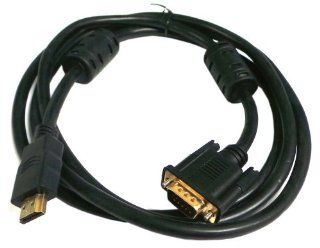 Importer520 6 Feet VGA Male to HDMI Heavy Duty Cable for PC TV with Ferrit Core For PC TV: Computers & Accessories