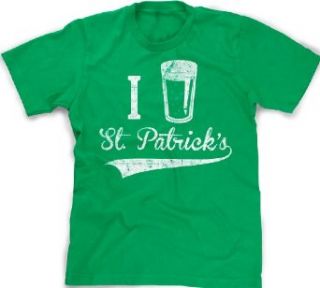 I Beer Saint Patrick's Day T Shirt funny St. Patty's Day Drinking Tee at  Mens Clothing store