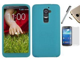 For (At&t, T Mobile) Lg Optimus G2 only D800 D801 Soft Gel Case Rubber Skin Silicone Cover + [WORLD ACC] TM Brand LCD Screen Protector + Silver Stylus Pen + Black Dust Cap Free Gift: Cell Phones & Accessories