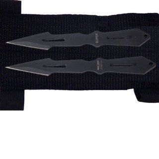 2 Piece Throwing Knives super Striker, heros Edge  5.5" Black Folding Knife Blade Steel Sharp Edge Dagger Pocket Hunting Camping Camp : Martial Arts Knives : Sports & Outdoors