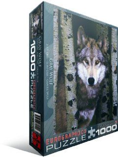 Gray Wolf 1000 Piece Puzzle: Toys & Games