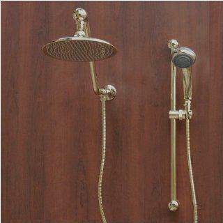 Atlantis 7 Gold Rain Shower Head Combination   Bathtub And Showerhead Faucet Systems  