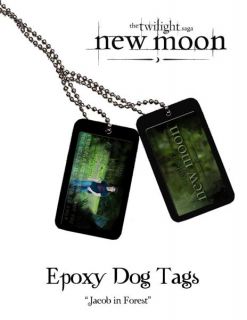 Twilight New Moon   Epoxy Dog Tags Jacob In Forest      Gifts