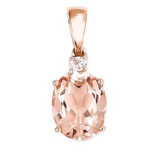 diamond accent necklace charm in 14k rose gold orig $ 479 00 now $ 407