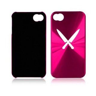 Apple iPhone 4 4S 4G Hot Pink A1408 Aluminum Hard Back Case Cover Chef Knives: Cell Phones & Accessories