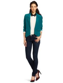 aryn K Women's Tuxedo Blazer, Green, X Small Blazers And Sports Jackets