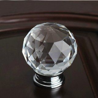 Shop 10pcs 30mm Diamond Shape Crystal Glass Cabinet Knob Cupboard Drawer Pull Handle/great for Cupboard, Kitchen and Bathroom Cabinets, Shutters at the  Home Dcor Store