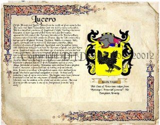 Lucero Coat of Arms/ Family Crest on Fine Paper and Family History Buy 1 get 1 FREE   Picture