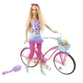 Barbie Beach Party Doll And Bicycle: Toys & Games