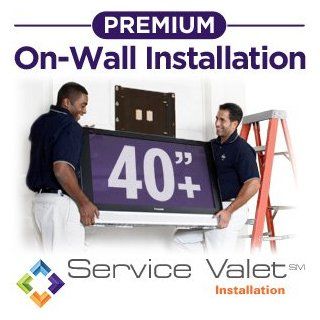 Service Valet Premium On Wall TV Mounting and Installation for TVs 40 inches or Larger: Electronics