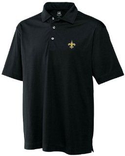 NFL New Orleans Saints Men's CB DryTec Medina Tonal Stripe Polo, X Large, Black : Sports Fan Polo Shirts : Clothing