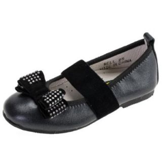 Boutaccelli Classica Girl's Nell Black Leather Shoe: Shoes