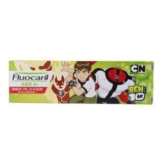 Fluocaril Toothpaste Strawberry Flavor   Ben10 Alien Force Pattern (For Kids Age 6+ Formular) 2.3oz. LIMITED: Everything Else